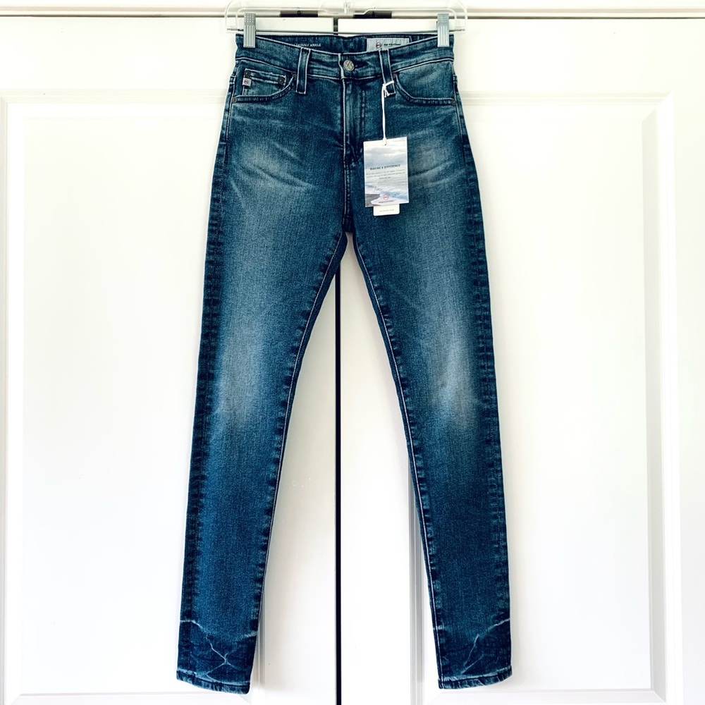 AG Adriano Goldschmied Jeans Farrah High Rise Skinny Stretch Denim Size 24